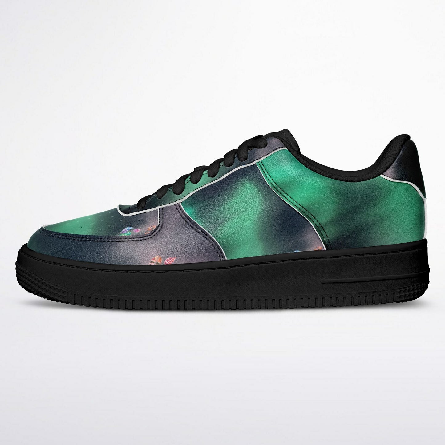 Sneakers Low Tops with Lights and Leaves