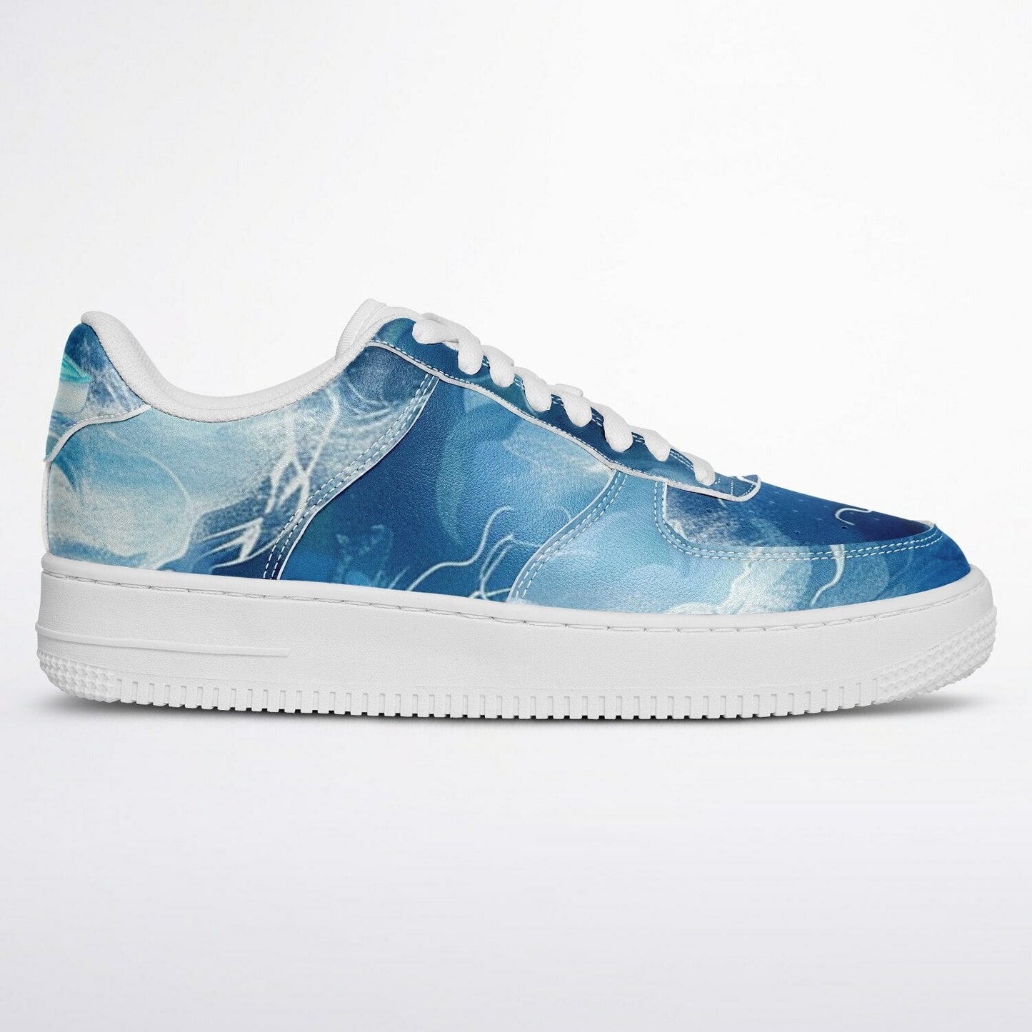 Sneakers Low Top with Waves and Hand - Painted Boat - sneakerpanache.comSneakers Low Top with Waves and Hand - Painted Boat