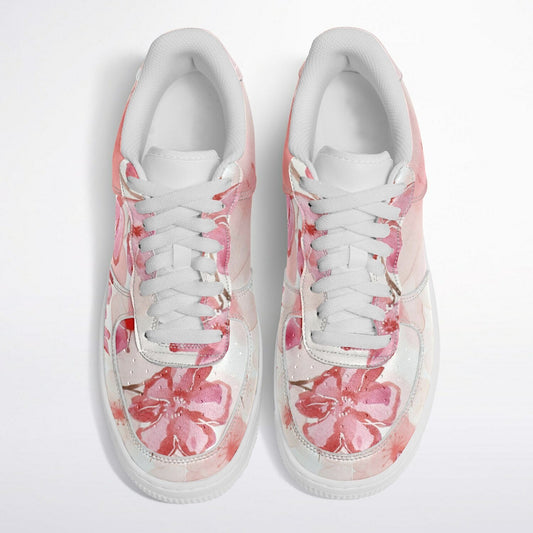 Sneakers Low Tops with Cherry Blossoms - sneakerpanache.comSneakers Low Tops with Cherry Blossoms